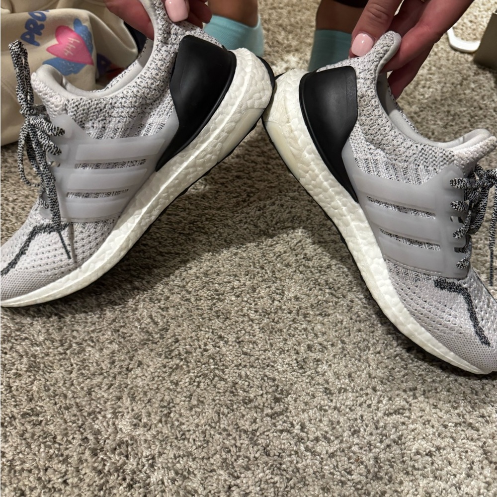 adidas Gray and Black Athletic Shoes
